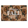 VCNY 1'6"x2'6" 'Happy Fall Y'all' Sunflower Loomed Outdoor Coir Doormat: Weather-Resistant, Stain-Resistant, Multicolor - 2 of 4