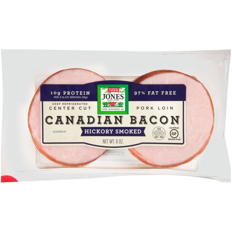 Jones Canadian Bacon - 6oz, 1 of 11