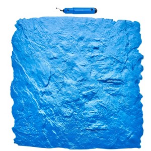 VEVOR Concrete Stamps Mat, 24 x 24 in, Concrete Texturing Skin Polyurethane Stamp Stone Tile Texture Mat, Blue - 1 of 4