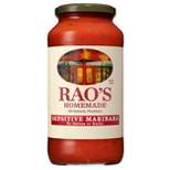 Rao's Homemade Sensitive Formula Marinara Sauce Premium Quality All Natural Tomato Sauce & Pasta Sauce Keto Friendly Carb Conscious - 24oz