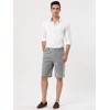 Lars Amadeus Men's Summer Stripe Slim Fit Flat Front Chino Shorts - 3 of 4