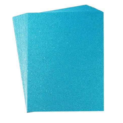 Bright Creations 24-Pack Blue Glitter Cardstock Paper for DIY Projects,  Arts and Crafts (11 x 8.5 In)