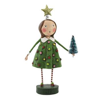 Lori Mitchell Chrissy Christmas  -  1 Figure 7 Inches -  Christ Star Tree Girl  -  13335  -  Polyresin  -  Multicolored