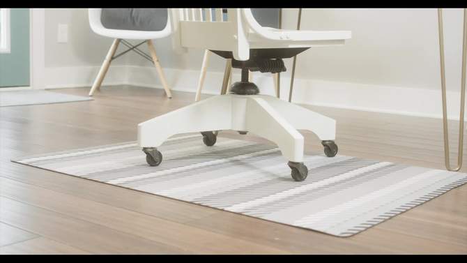 3'x4' Arabesque 9 to 5 Desk Chair Mat - Bungalow Flooring, 5 of 6, play video
