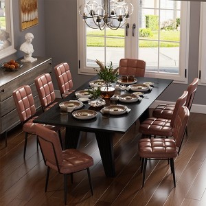Dining Chairs Set of 2/4/6/8, Upholstered Kitchen Chairs with Thick Cushion for Dining Room - 1 of 4