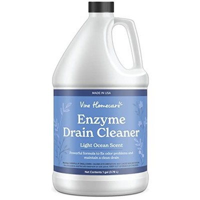 Vine Homecare Drain Cleaner - Professional-Grade Enzyme Drain Clog Cleaner - Fresh Ocean Scent