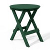 WestinTrends Malibu 3-Piece Outdoor HDPE Folding Patio Bistro Table and Chairs - 4 of 4
