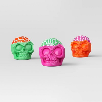 3ct Skull Squeeze Toy Party Favors - Hyde and EEK! Boutique™