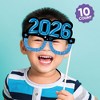 Big Dot of Happiness Colorful New Year Glasses, 2026 NYE Photo Booth Props, 2026 New Year's Eve Party Decorations - 10 Count Prop Sticks - 2 of 4