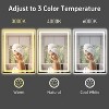 32x24 Inch LED Bathroom Mirror with Double Lighting, Dimmable Backlit & Frontlit, 3 Color Temperatures - 3 of 4