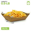 Stock Your Home Small Disposable Brown Kraft Paper Food Trays (250 Pack) - 2 of 3