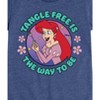 Girls' - Disney Princess - Ariel Tangle Free Is the Way to Be Fitted Short Sleeve Graphic T-Shirt - 2 of 4