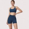 Anna-Kaci Active Women's High Waist Compression Biker Shorts with Sculpting Seam Detail and Stretch Fit Fabric - 2 of 4