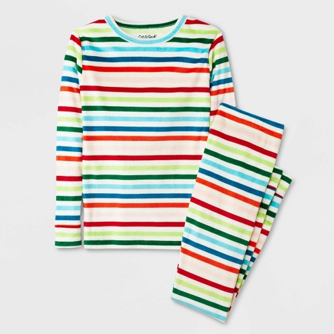 SOFT STRETCH STRIPED PAJAMAS (LONG SLEEVE)