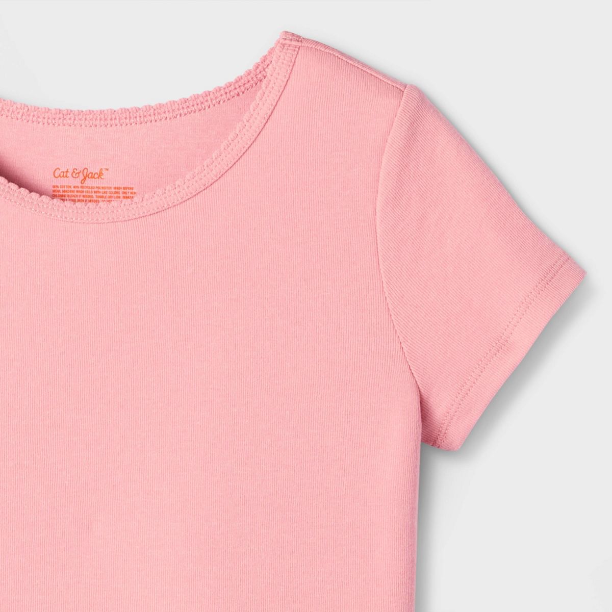 Girls' Short Sleeve Fitted T-Shirt - Cat & Jack™ - thumbnail 6