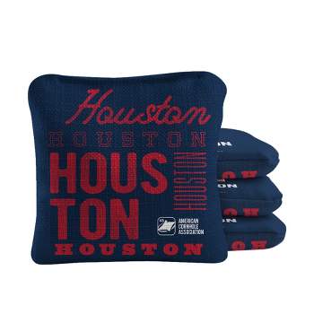 Gameday Houston Football Synergy Pro Navy Blue Cornhole Bags (Set of 4)