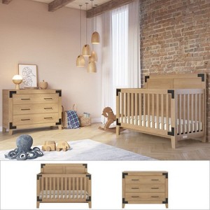 baby crib and dresser set Fawn Baby Yosemite 2 Piece Nursery Set
