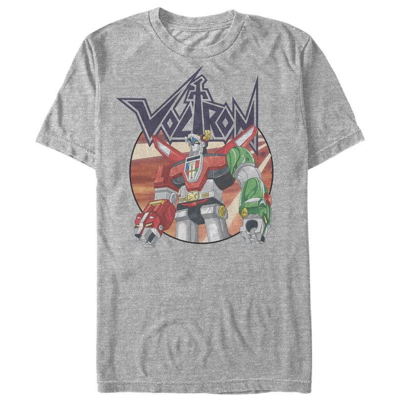 Men's Voltron: Defender of the Universe Robot Circle T-Shirt, 1 of 5