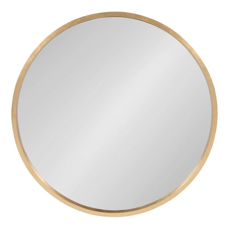 Travis Round Wood Accent Wall Mirror - Kate and Laurel All Things Decor, 3 of 13