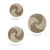 Seagrass Plate Handmade Basket Wall Decor Set of 3 Brown - Olivia & May - 3 of 4