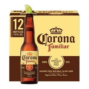 Corona Familiar Lager Beer - 12pk/12 fl oz Bottles - 1 of 4