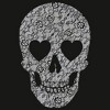 Men's Lost Gods Lace Print Heart Skull Long Sleeve Shirt - 2 of 4