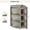 Corner Cabinet with USB Ports and Outlets, Wooden Corner Cube Storage, 9 Cube Corner Bookshelf, Metal Frame Corner Toy Storage - 3 of 4