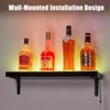 COZONY LED Liquor Display Shelf, Remote App Control 16 Color Music Sync Lighted Bar Shelves - 3 of 4