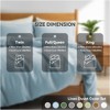 Peace Nest Linen Cotton Blend Duvet Cover Set, Durable, Breathable & Moisture-Wicking, 3 Piece Bedding Set with Pillow Shams - 4 of 4