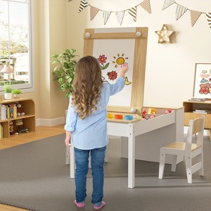 3-in-1 Wooden MDF Kids Art Table - 1 of 4