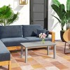 Outsunny HDPE Outdoor Coffee Table, Rectangle All-Weather Patio Coffee Table, Slatted Outdoor Patio Table for Garden, Balcony, Backyard - 2 of 4