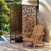 KTMBDW Outdoor Wooden Folding Adirondack Chair Set of 2 with Pre-Assembled BackRest, Wood Patio Chair for Garden Backyard Porch Pool Firepit - 3 of 4