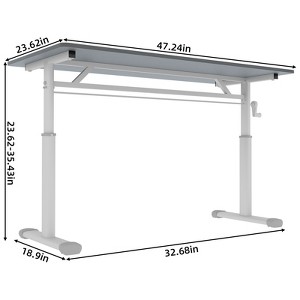 Anybear Study Desk for Kids & Adults, Height-Adjustable, Multi-Purpose Desk, Compact Design, 31.5 x 23.62 x 35.43" - 1 of 4