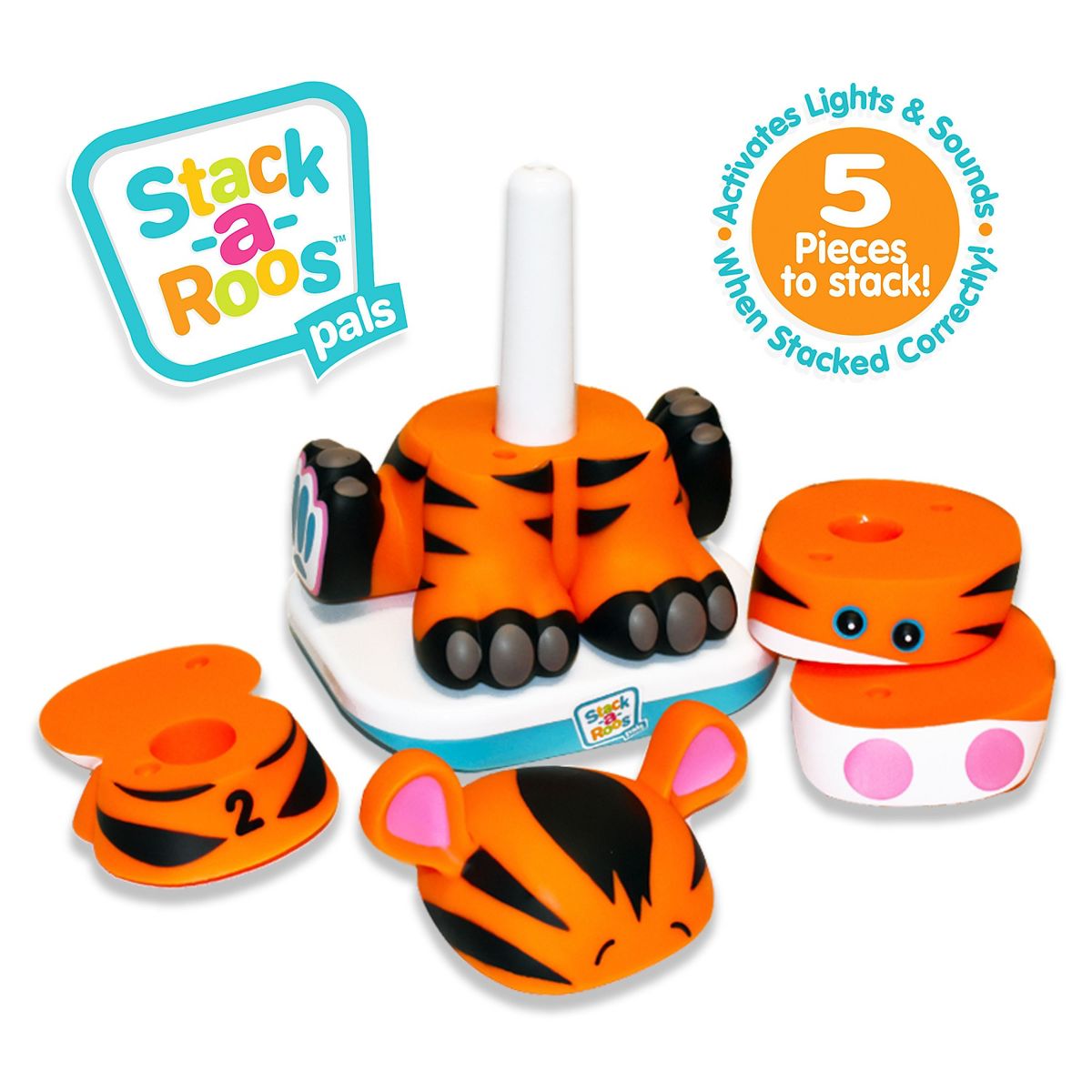 Stack-A-Roos Jungle Animal Stacking STEM Toy for Toddlers - thumbnail 8