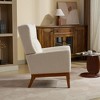 NicBex Polyester Accent Chair,Upholstered Living Room Chairs with High Backrest and Wood Legs,Modern Armchair,Accent Chairs for Living Room - 4 of 4