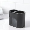 LunaLulinlk Basic Ceramic Toothbrush Holder Rich Black - 2 of 4