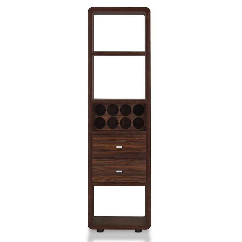 Iohomes Sierri Contemporary Wine Cabinet Dark Walnut - HOMES: Inside + Out, 4 of 7