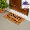 28" x 16" Nature Coir Mat, Crazy Plant Lady - 4 of 4