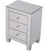 Elegant Lighting 3 Drawers Cabinet 17-3/4 in. x 13 in. x 25 in. in Clear Mirror - 4 of 4