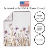 Sweet Jojo Designs Girl Baby Crib Bedding Set - Watercolor Floral Garden Purple and Taupe 4pc - 4 of 4