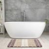 Unique Bargains Bathroom Non-Slip Water Absorbent Soft Shaggy Rubber Back Bath Rug - 2 of 4