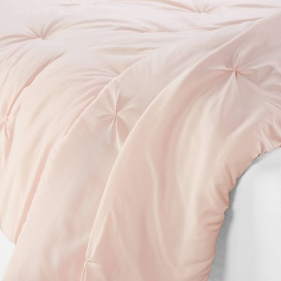 Blush Twin Microfiber Bed in a Bag Set