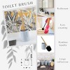 Evideco French Home Goods Stylish Toilet Brush and Holder Set with Natural Bamboo handle - 3 of 4