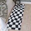 Washable Area Rugs, Modern Plaid Rugs for Living Rooms, Stain-Resistant Soft Geometric Rugs, Foldable Non-Slip Decorative Rugs - 4 of 4