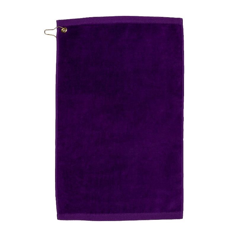 TowelSoft Premium 100% Cotton Terry Velour Golf Towel with Corner Hook & Grommet Placement 16 inch x 26 inch, 2 of 6