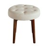 Penelope Round Tufted Stool - Adore Décor - 2 of 4
