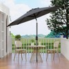 7.5ft Patio Umbrella, Table Umbrella Outdoor Patio with Crank Lift & Push Button Tilt, 6 Sturdy Ribs for Yard, Deck, Pool - 3 of 4