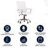 Alamont Mid Back Metal Swivel Office Chair White/Rose Gold - image 2 of 4