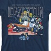 Led Zeppelin The Song Remains The Same Album Art Crew Neck Short Sleeve navy Blue Youth T-shirt - 2 of 3