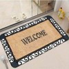 Chery Life Rectangular Printed Floor Mat, Elegant Welcome Mat For Home Entryway, Non-Slip Backing,15.7x23.6"+17.7x47" - 4 of 4